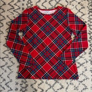 Talbots Red and Blue Plaid Tee